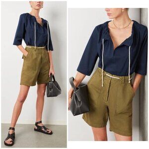 NWOT G. LABEL BY GOOP Navy Wisenberg Rope-Tie Top $395.00